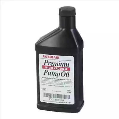 $14.95 • Buy Robinair Premium High Vacuum Pump Oil Pint 16oz Single Bottle P/N 13119