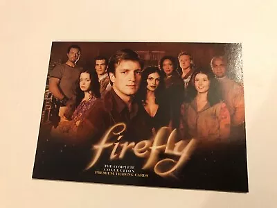 FIREFLY THE COMPLETE COLLECTION 2006 INKWORKS PROMO CARD P1; Josh Whedon • $3.50