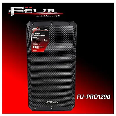 FEUR 12  1400w PA Active Loudspeaker DSP Monitor USB Bluetooth RCA XLR • $299.95