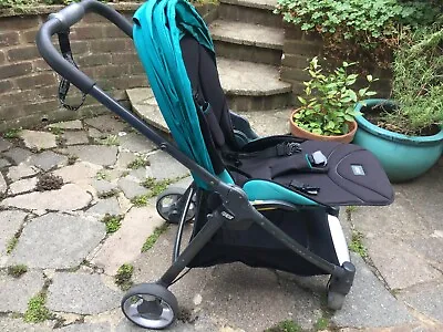 Mamas And Papas Armadillo Flip Pushchair And Carry Cot In Teal • £100