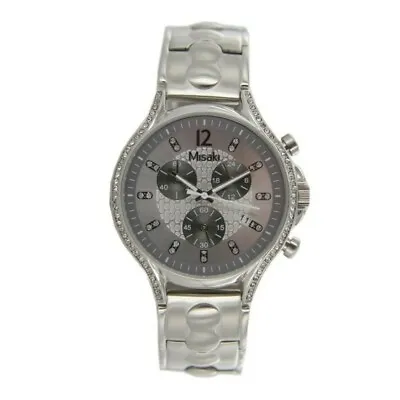 Misaki Women's Watch Chrono Qcrwgamma Stainless Steel White Zirconia • $110.62