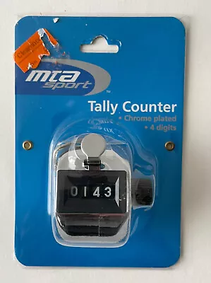 Vintage MTA Sport Tally Lap Counter Chrome Plated 4 Digits 9999 New Sealed • $19.99