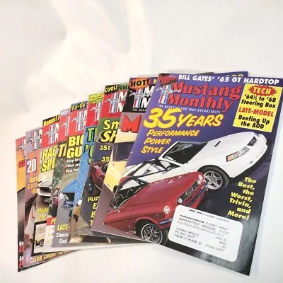 Mustang Monthly Magazine Lot Of (9) Years 1999 2000 • $22.99