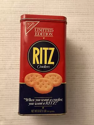 Nabisco Ritz Crackers Limlited Edition Tin. 1987 • $14.99