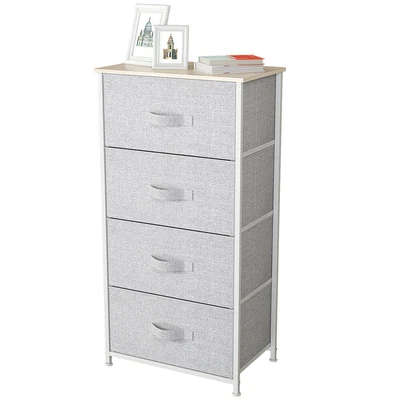 $49.99 • Buy 4 Drawer Dresser Bedroom Cabinet Furniture Chest Organizer Bins Storage White