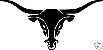 $2.75 • Buy Bull And Horns Head Animal Decal Sticker,horse Float,trailer,