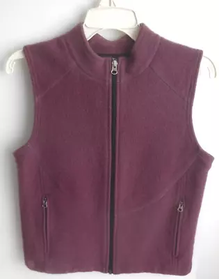 Pre-Owned IBEX Merino Wool Shak Vest Full Zip Women's Size Small Mauve Pink • $49.99