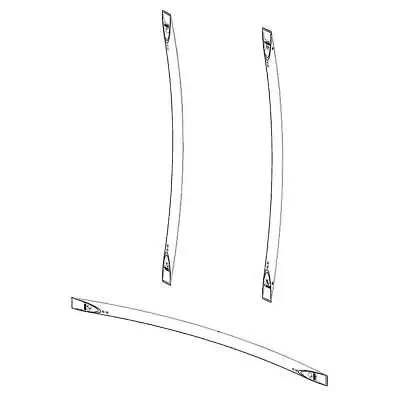 Daewoo 30115-0030303-00 Refrigerator Door Handle Set Genuine OEM Part • $195.41