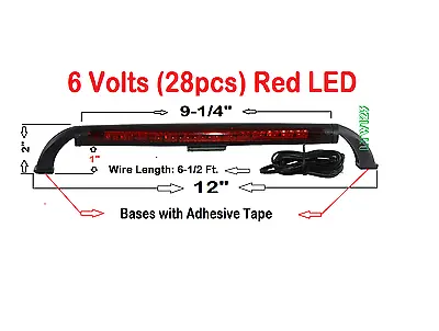 6V Only  Red 28Pcs Red LED Third Brake Light • $30.77