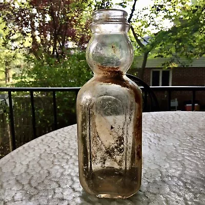 Cream Top Qt Milk Bottle Annapolis Dairy Products Annapolis MD Maryland 1942 Dug • $6.49