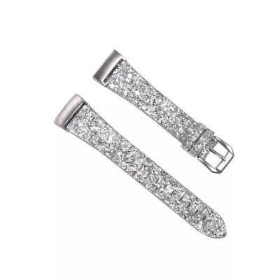 $15.99 • Buy Leather Sequins Band Replacement Wristband Watch Strap For Fitbit Charger 4 3 2
