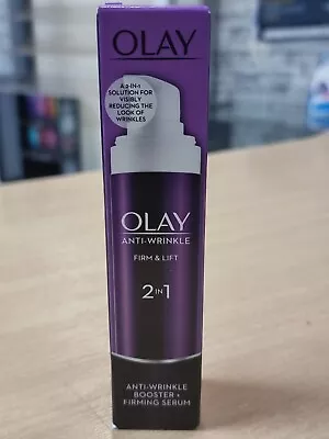£9.90 • Buy Olay Anti-Wrinkle Firm And Lift 2 In1 Booster And Firming Serum New Look 50 Ml