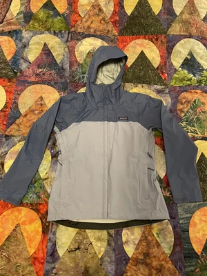 $72 • Buy Womens Patagonia H2NO Torrentshell Hooded Rain Windbreaker Jacket Sz M