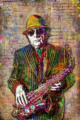 Van Morrison 12x18in Poster  VAN MORRISON Art Free Shipping US • $21.99