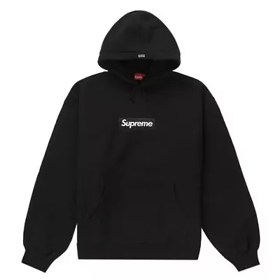 Supreme Box Logo Black Hoodie Hooded Sweatshirt FW23 [BLACK LARGE] • $249.99