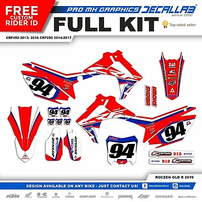 HONDA ROCZEN CRF450 2013 2016 CRF250 2014 2017 Graphics Decals Stickers Decallab • $168.59