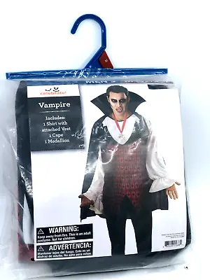 Rubie's Mens Adult Vampire Costume- ShirtCape & Medallion Size Medium32-34new • $16.99