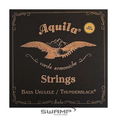 Aquila Thunderblack 4-String Bass Uke String Set - 18 - 21  Scale Made In Italy • $39.99