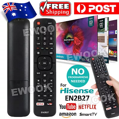 For Hisense TV Remote Control EN2B27 OEM Universal RC3394402/01 3139 238 AU NEW • $6.95