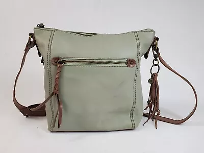 The Sak Slate Leather Ashland Crossbody Purse Small Zipper Shoulder Tote Bag • $31.99