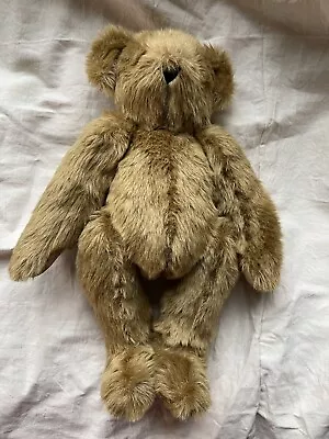 The Vermont Teddy Bear Company Jointed 16 Inch Bear Stuffed Animal Tan Brown Fab • $14.99