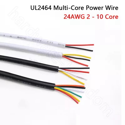 24 AWG Multi-Core Power Wire UL2464 Signal Control Cable 2/3/4/5/6/7/8/9/10 Core • $3.15