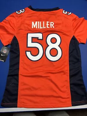 Denver Broncos Von Miller #58 NFL Football Jersey Youth Boys Large Orange • $35