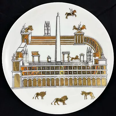 Piero Fornasetti Anfiteatro Or Amphitheater Porcelain Plate Mid-Century Classic • $500