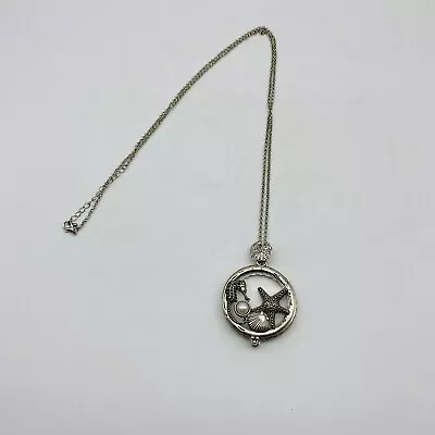 Sea Life 6 Times Magnifier Magnifying Glass Top Sliding Magnet Pendant Necklace • $15.99