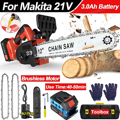 12 Inch Cordless Chainsaw Electric One-hand Chain Saw Wood Cutter For Makita 21V • $120.99