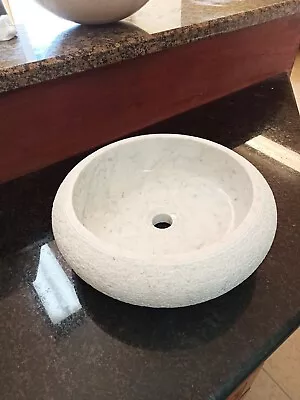 White Marble Bathroom Vessel Sink • $150