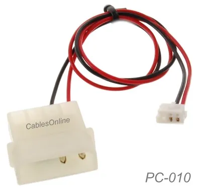 Micro 3-Pin Fan Connector To 4-Pin Molex Internal 5V Power Adapter Cable PC-010 • $5.95