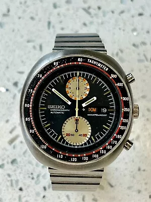 Seiko 6138-0011 Chronograph Automatic Watch UFO Vintage Men's Date Working • $390