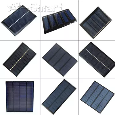 £3.41 • Buy 2V/5V/6V/12V Solar Panel Polysilicon Module For Motor Toys Lawn Lamp Top