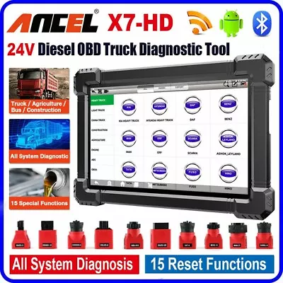 VOLVO OBD2 Commercial Semi-Truck Rig Fault Code Reader Scanner Pro Tool X7-HD US • $895