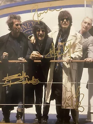 ROLLING STONES Autographed Photo 8 X 10 W/COA Fully Signed Mick Jagger Keith • $272.62