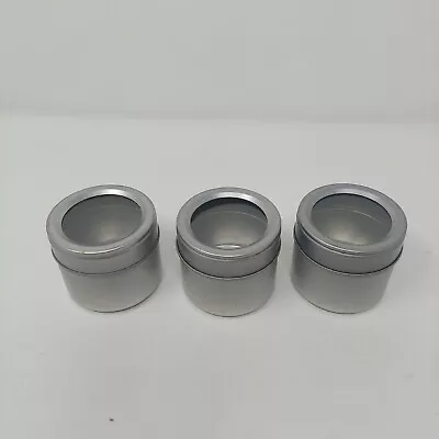 Kamenstein Magnetic Spice Tin Storage Container Refrigerator Office Set Of 3 • $15