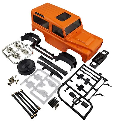 NHX RC Hard Body Kit For Axial SCX24 / 1/24 Scale Crawler / Trucks - Orange • $39.95