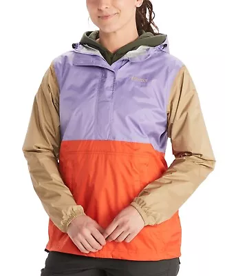 Marmot Precip Eco Anorak Jacket In Red Sun • $31.76