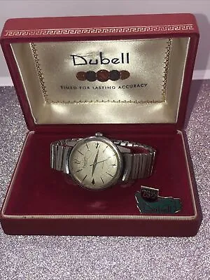 Vintage Dubell Men's Mechanical Wristwatch With Original Box Runs • $30