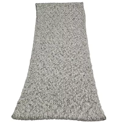 Merona Women's White & Sliver Multicolor Wool Crochet Scarf One Size  • $24.99
