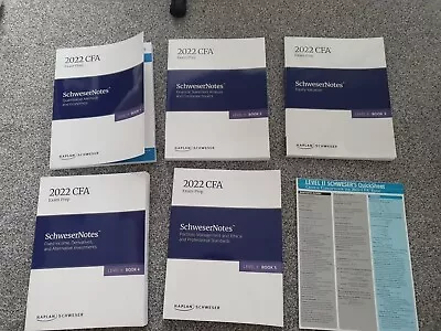 Kaplan 2022 CFA Level 2 Schweser Full Exam Prep Materials. • £0.99