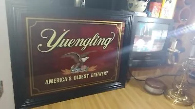 Yuengling America's Oldest Brewery Framed Glass Mirror27x21! • $299.99