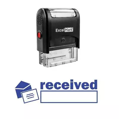 Mail Icon Received Stamp - Self-Inking / Blue • $10