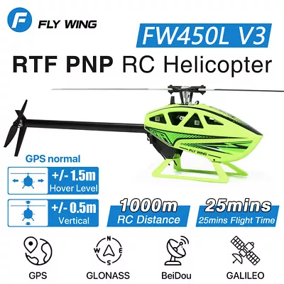 Fly Wing FW450L V3 6CH GPS 3D H1 Control Hovering Helicopter Automatic Return • $577.82