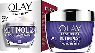 $49.95 • Buy Olay Regenerist Retinol24 Fragrance-Free Night Moisturiser 50g