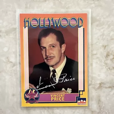 Vincent Price - 1991 Starline Hollywood #98 Autographed • $100