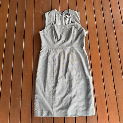 Review Size 16 Grey Pencil Dress Business Cocktail • $35