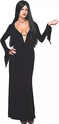 Morticia Addams Family Gothic Vampire Witch Dress Halloween Sexy Adult Costume • $59.95