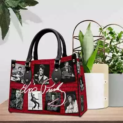 Premium Singer Elvis Presley Handbag Women Leather Handbag Music Lover Bag • $40.95